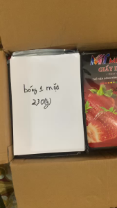 Giấy ảnh bóng 1 mặt khổ A4 định lượng 230gsm