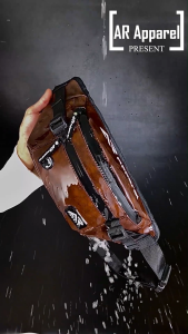 Waistbag Waterproof PU Leather Premium AR APPAREL Slingbag Tas Selempang Pinggang Pria Anti Air