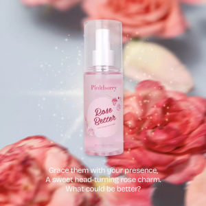 PINKBERRY Hair & Body Mist Rose Better - Parfum Spray Rambut dan Badan Melembabkan Aroma Bunga Mawar Wangi Seharian