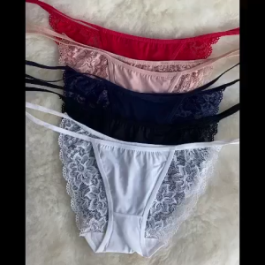 กางเกงชั้นในผู้หญิง บิกินี จีสตริง กางเกงในลูกไม้ผูกข้าง ซีทรู #S153