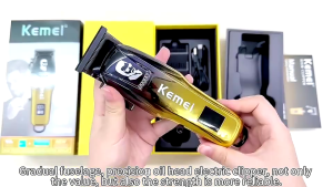 Kemei Razor Hair Cut Rechargeable Hair Clipper Cordless LCD Monitor Barber Hair Clipper KM-709A