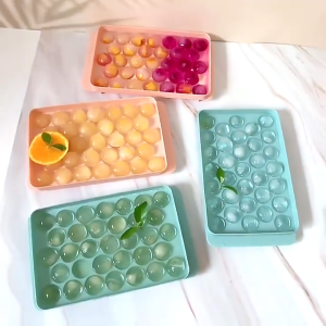 Cetakan Ice Jelly Ball Es Batu Puding Buah 33 Lubang Round Round Cetakan Agar Cetakan Esbatu