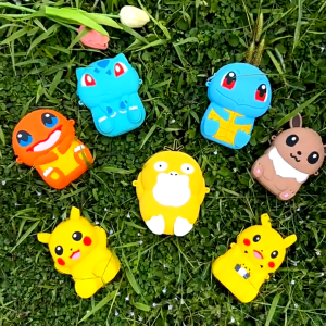 Túi Đéo Chéo Silicon Hoạt Hình Pokemon Túi Đựng Tiền Lì Xì Cho Bé Trai Bé Gái Thời Trang