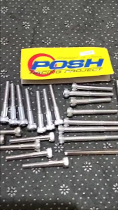 PROMO Baut Blok Mesin Tiger Megapro GL Pro Chrome Satu Set