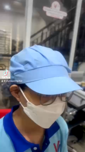 Nón Vải Lưới Trùm Tóc Công NhânChế Biển Thực PhẩmThủy SảnCông Nhân Nhà Máy Sản Xuất-Nón Lưới Ngắn Nhiều Màu-Hình Thật
