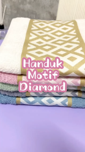 Handuk Mandi Chalmer 70 x 135 cm Motif Diamond Handuk Mandi Dewasa Ukuran Besar