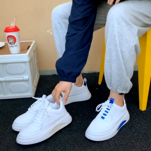 Korean breathable sneaker shoes for men white rubber shoes casual flat shoes for men fashion sport walking shoes