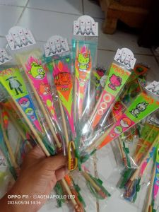 Kitiran lampu1 sablon lmpu 2warna (merahbiru)isi50pcsbonus2pcs