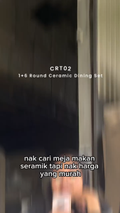 [FREE INSTALLATION] BETTY FURNITURE SKY Elegant Marble-Top Round Dining Table Set with 6 Upholstered Chairs