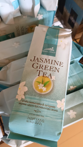 ฉุยฟง ชาเขียวมะลิ แบบใบ 100 กรัม - ชาเขียวมะลิชั้นดี ผสมดอกมะลิ กลิ่มหอมอ่อน ชงสดชื่น วิธีชงง่าย ใบชาใช้ได้อีก 5 ครั้ง