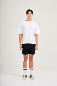 YuenPuen (ซื้อเป็นเซตถูกกว่า) 1 เซต 3 ตัว เสื้อยืดยืนพื้น Oversize สีขาว ดำ ชาโคล ไม่ยืด ไม่ย้วย ไม่ต้องรีด ผ้านุ่ม