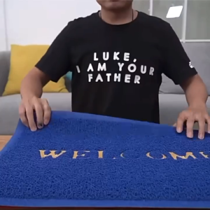 พรมเช็ดเท้า welcome ขนาด40x60cm พรมดักฝุ่นทราย/มีกันลื่น พรมเช็ดเท้าหน้าบ้าน พรมปูรถยนต์ พรมเช็ดเท้าห้องน้ำ/ห้องครัว