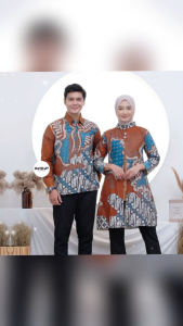 Andin Series Tunik Kemeja Pakaian Batik Couple Seragam Modern Atasan Baju Kerja Kantor Wanita