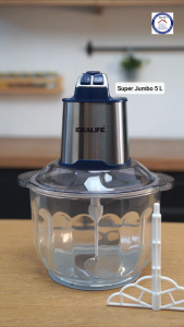 IDEALIFE Electric Chopper 5 Liter IL-216A Mesin Pencacah Sayuran dan Daging Mangkok Kaca 5 Liter