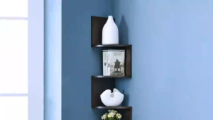 Cologer Minimalist Floating Wall Mount Corner Shelves Rack Display Wall Decor Book Shelf 5 Layer#lf002