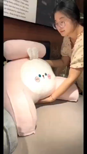 Multi Functional Cushion Animal Waist Support Bedside Soft Cushion Student Dormitory Cushion Office Home Sofa Large Backrest