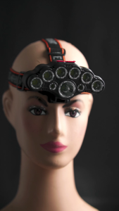 Senter Cas Kepala Headlamp Charge LED Waterproof Multifungsi Cahaya Super Terang Free USB - SH-T09