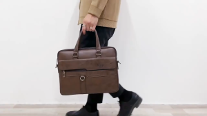 Jeep BULUO Men Business Bag Briefcase Man Messenger Document Laptop Bag Leather Waterproof
