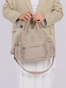 GROSIRAN DEOBAGS Tas Wanita Nylon Waterproof 2in1 Selempang Handbag Multifungsi Banyak Kompartemen Pioma Nely