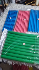 Xương Uốn Tóc Lạnh Đa Năng Xốp Mút Dẻo giao màu ngẫu nhiên 1 bịch 10 cây có 7 size lớn nhỏ.