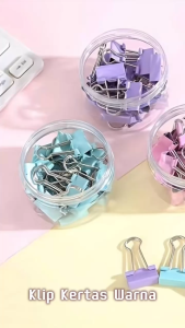 Harga Grosir - 20 PCS Paper Clip Warna Pastel / Paper Clip Polos