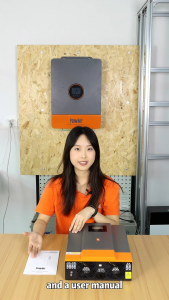 PowMr 2KW Hybrid Solar Inverter Built In 80A MPPT Solar Charge Controller 50/60Hz Auto PV Start Voltage 30Vdc-230Vdc Pure Sine Wave Inverter