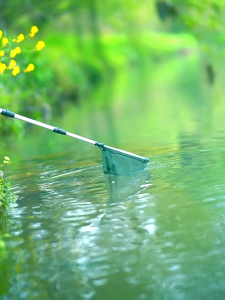 Serokan Pencedok Jaring Telescopic Net Aluminium Lipat Tanggok Panjang Pendek Saringan Ikan Menangkap Ikan