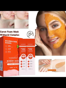 Compound acid carrot foam mask 12 pieces/box salicylic acid bubble mask deep cleansing blackhead removal exfoliation dead skin