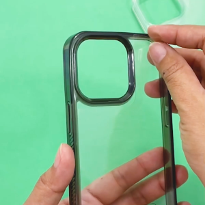 เคสใสขอบนิ่มมุมกันกระแทกกันเลนส์กล้องเงา ขอบใส ขอบดำ Xiaomi Realme Poco TECNO