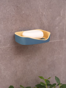 Sticky Self Adhesive Double Layer Soap Holder with Draining Soaps Storage Box Bathroom Shower / Bekas Sabun Mandi