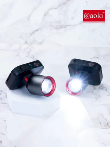 AOKI Senter Kepala Cahaya Maksimal Plus RechargePro dengan USB-C 80W 1300lumen 1500lumen Fokus & Penyebaran Zoom