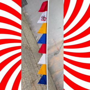 Umbul Umbul Bandir Bendera Hias Zig Zag Dekor Jalan Merah Putih Warna Warni 17an Agustusan HUT RI