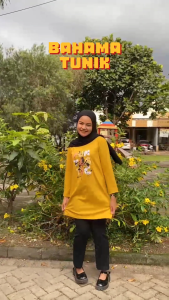 Tunik Wanita Lengan Panjang Delova Tunic Kaos Katun Combed 24s Aplikasi Sablon S M L XL XXL 3XL Blouse Jumbo Kekinian Wanita Terbaru Viral Ootd Casual