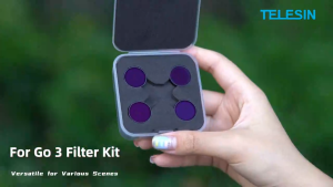 Telesin IS-FLT-GO3 4-Pack Lens Filter Kit Filter Set CPL/ND8/ND16/ND32 for Insta360 GO3 GO2