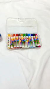 Klik-Beli Crayon Oil Pastel 12 Warna Krayon Mini Set Multiwarna Murah Anak