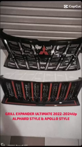 GRILL NEW EXPANDER 2022 2023 2024 UP MODEL ALPHARD & MODEL PRADO/APOLLO BAHAN PLASTIK ABS(BUKAN FIBER)