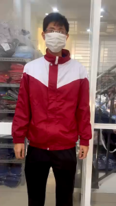 Áo Khoác Đồng Phục Học Sinh Cấp 2 3 Đỏ Đô Phối Trắng Đẹp Vải Tốt Giá Rẻ – Hàng sẵn