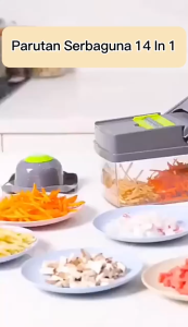 Parutan Serbaguna 14IN1 / Vegetable Fruit Slicer / Pemotong Sayur Dan Buah Multifungsi - HOMIA