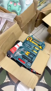 TOOL KIT SET ALAT TUKANG PERKAKAS REPAIRING 8 IN 1 PERANGKAT SET OBENG TOOL