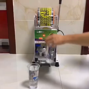 Reaim Original Mesin Cup Sealer Semua Ukuran Cup 8-20 Oz Manual Mesin Pres Gelas