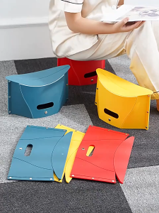 Folding Outdoor Bench Chair Portable Easy Travel Creative Foldable Camping Fishing Plastic Chair 折叠椅