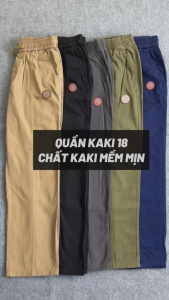 Quần Kaki Nam Cao Cấp Dáng Baggy Cạp Chun Ống Suông Thoải Mái Phong Cách Đường Phố Cực Ngầu 2024 - QKK18