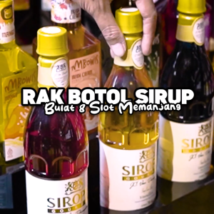 Rak Botol Sirup Akrilik Memanjang Isi 8