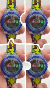 (K75) Jam Tangan Ironman Muzik Lampu / Cartoon Light Music Kids Watch