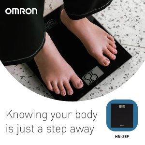 Omron Weighing Scale Body Weight Digital Black HN-289-EBK