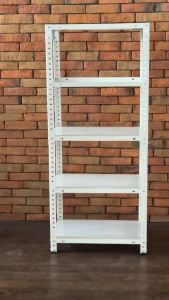 GB All-Metal Storage Shelves 3 4 and 5 Layers Set Light Steel Rack White/Black/Silver