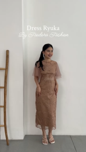 Feodora Fashion - Dress Ryuka / Dress Pesta / Gaun Pesta / Dress Wanita Terbaru / Dress Mewah / Dress Natal
