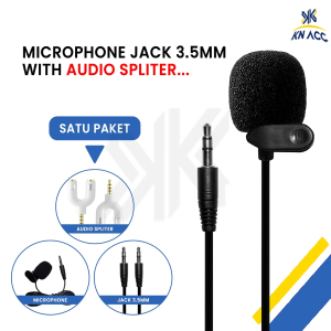 [KN ACC] MIC MICROPHONE CLIP ON UNTUK LIVE / KONTEN CREATOR / VLOG 1 PAKET