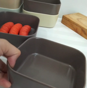 ชาม ชามเซรามิค ชามน่ารัก มินิมอล ชามสี่เหลี่ยม ชามเซรามิกสี่เหลี่ยม เข้าไมโครเวฟได้  ทรงสี่เหลี่ยม 15ซม. ทนร้อนได้ดี เข้าเตาอบได้