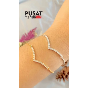 Gelang Fuji Serut Wanita Model Cantik Simpel Anti Karat | PUSAT TIMUR